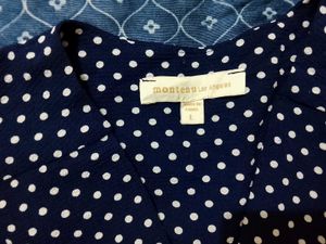 Navy Blue Polka Dot Tunic