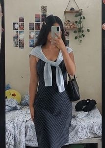 Striped Midi Dress