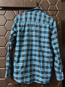 Men's Blue Plaid Shirt