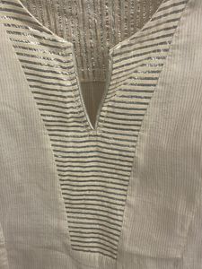 Ladies Kurta, White, Large