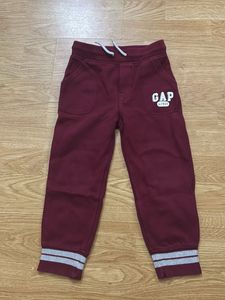 GAP Burgundy Fleece lined Jogger Pants