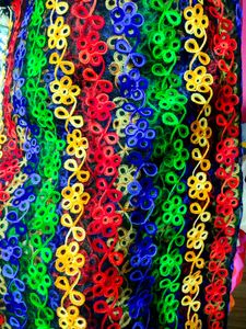 Vibrant Floral Embroidered Dupatta