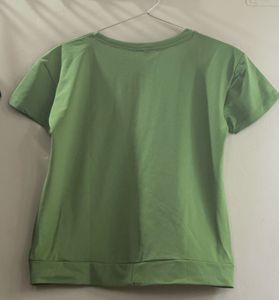 Cute Green Graphic T-Shirt