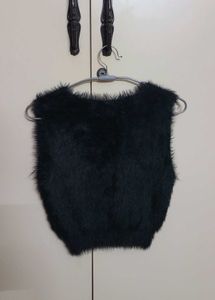 FREE DELIVERY 👍Cozy Faux Fur Sleeveless Top