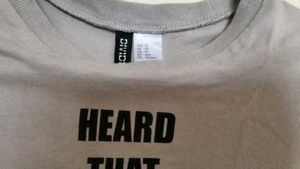 Grey "HEARD THAT." Graphic Tee