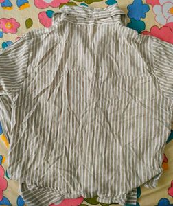 Striped Button-Up Shirt