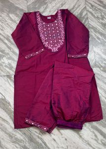 Elegant Embroidered Kurta Set
