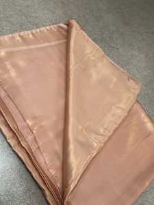 Elegant Rose Gold Silk Saree