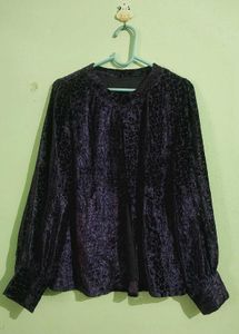 Velvet Purple Blouse