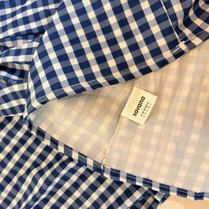 Savana Blue Gingham Dress(🚨Fixed Price)