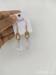 Chic Dangle Earrings with Crystal Accents