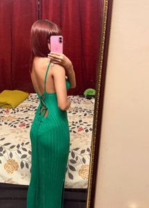 Stunning Green Bodycon Maxi Dress