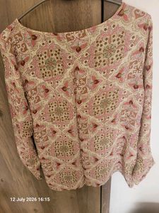 Boho Paisley Print Kurta Top