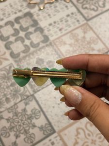 Cute Heart &amp; Feather Hair Clips Set