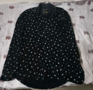Stylish Black Printed women Shirt