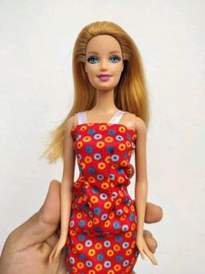 Barbie Doll in Red Polka Dot Dress