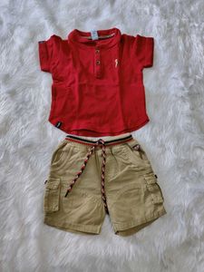 Boys Tshirts & Shorts Set For 6-12 Months