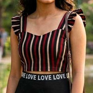 Striped Crop Top