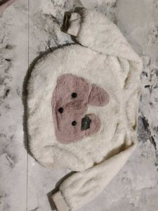Cozy White Fuzzy Sheep Sweatshirt