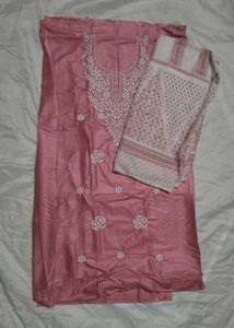 “Eid Special Unstitched Cotton Suit with Dupatta