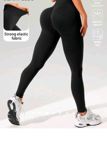 High Waisted Ribbed Seamless Leggings