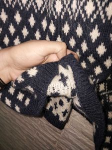 ZARA KNIT furry Dress Cum Sweater