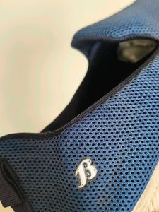 Blue Mesh Slip-On Shoes