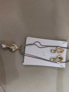 Elegant Pearl Pendant and Earring Set