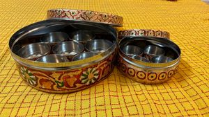 Traditional Decorative Steel Dry Fruit / Mukhwas S