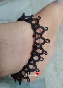 Handmade Shuttle Knitted Anklet