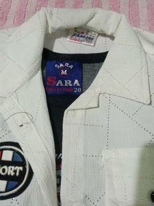 White Sporty Shirt for Girls