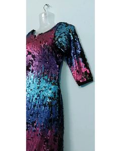Rainbow Dress Party Wear