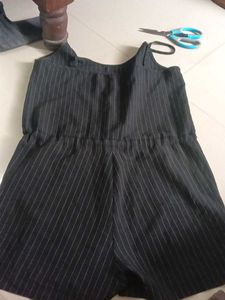 Chic Pinstripe Romper