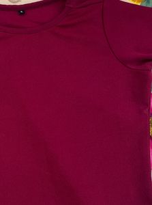 Classic Burgundy Crew Neck T-Shirt