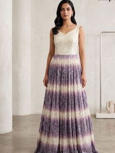 Neeru's Sequined Gown(Pouch Free)
