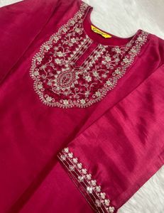 Embroidered Kurta Set with Dupatta