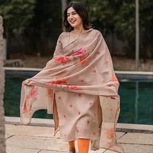 Elegant Floral Kurta set with plazo