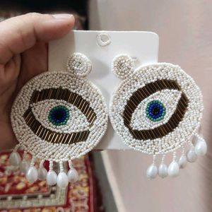 Evil Eye Beaded Earrings