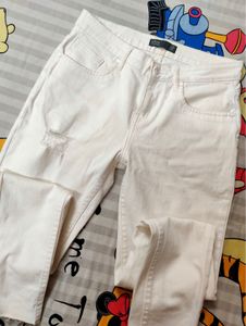 White Skinny Jeans by Ether