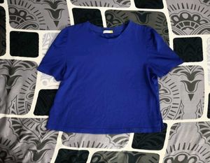Royal Blue Puff Sleeve Top