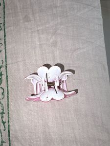 Cute Pink Flower Hair Clip