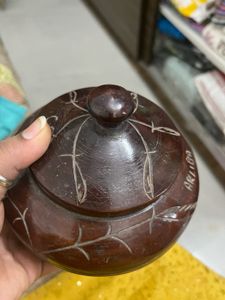 Vintage Wooden Carved Lidded Box
