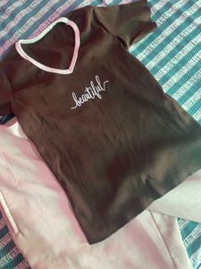 casual brown top