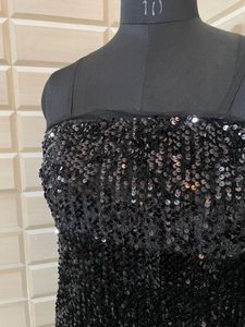 Black Mini Sequence Dress