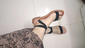 Tan Ankle Strap Sandals