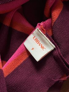 Striped Sleeveless Mock Neck Top
