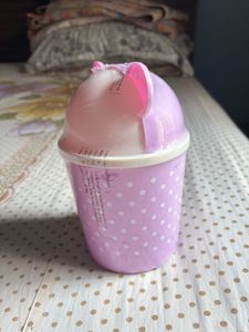 NEW PACKED Cute Lavender Polka Dot Dustbin