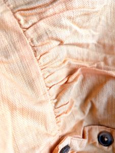Flowy Orange Button-Front Summer Dress