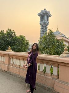 Elegant Purple Embroidered Kurta Set