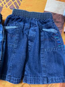 2 Pc Kids Denim Shorts